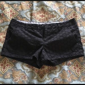 SO Black eyelet shorts